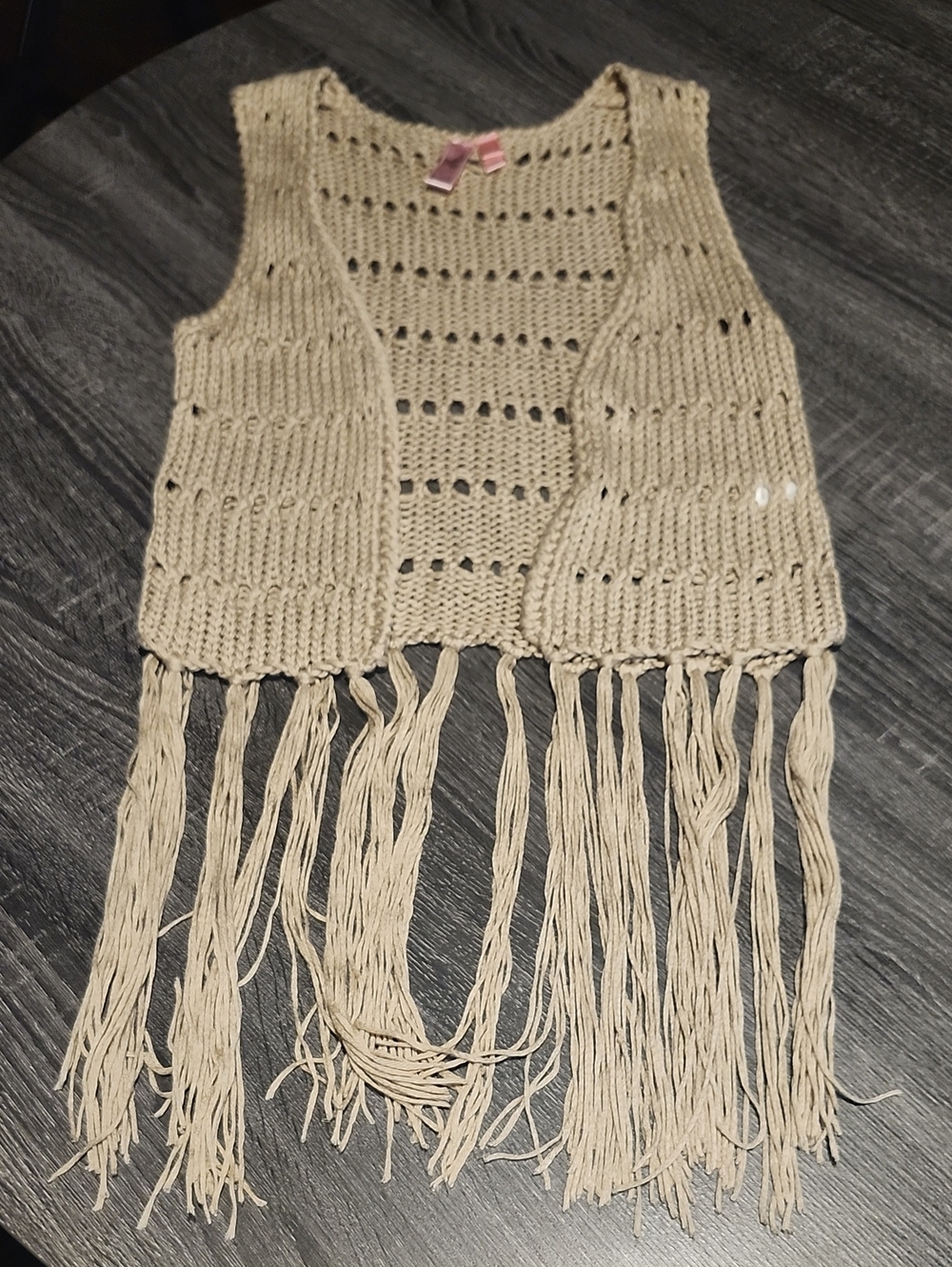 Hippie  Crochet Fringe Vest